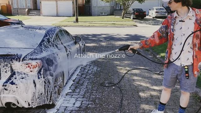 LynxPa Bubble Blizzard Schaumkanone – Für Hochdruckreiniger, 1/4" Schnellanschluss, Verstellbarer Schaum, 4000 PSI
