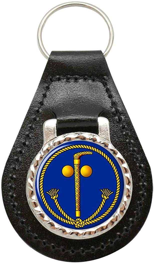 Tubal Cain Masonic Leather Key Fob