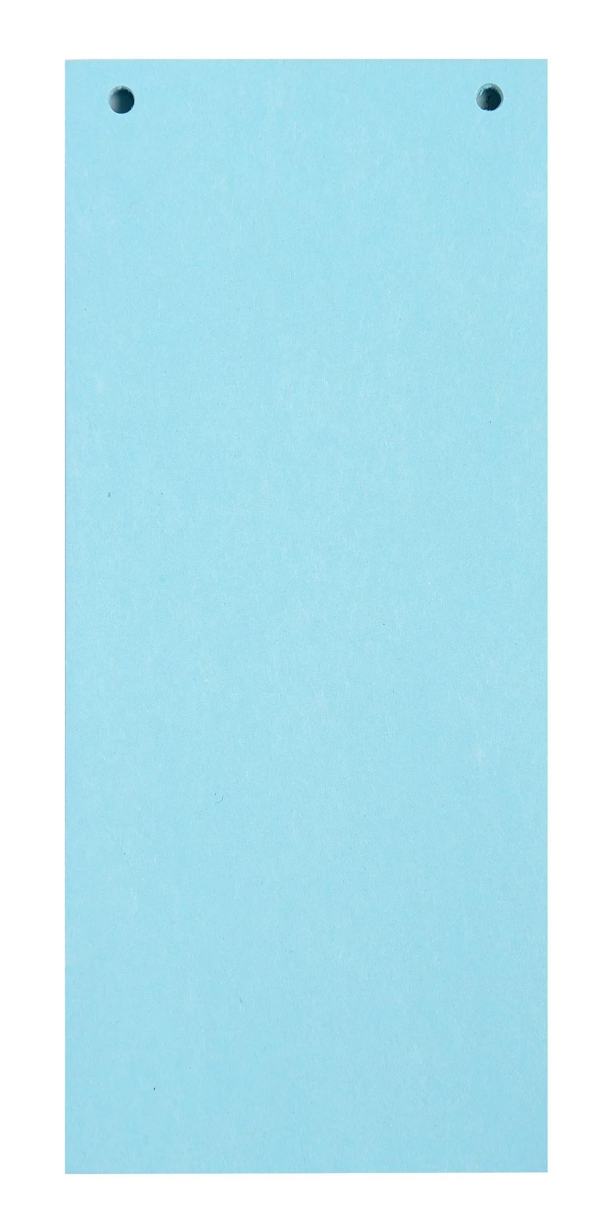 Exacompta - Cod. 13415B - Confezione da 12 pacchetti da 100 fogli divisori orizzontali a tinta unita e perforati Forever - divisori per raccoglitori o raccoglitori a leva - 105x240 mm - Azzurro