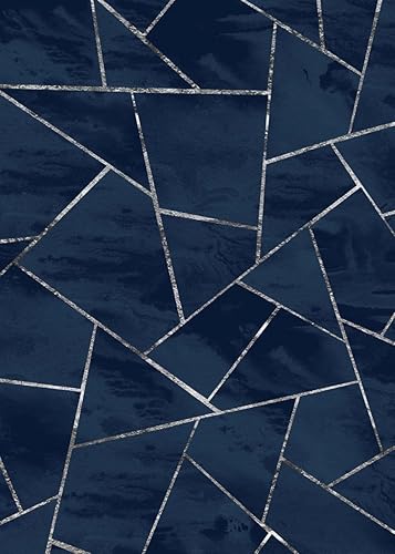 Miniatura 10 de Alfombra grande para interiores y exteriores, para terraza, balcón, porche, camping, antideslizante, lavable, moderna, 4 x 6 pies, diseño geométrico