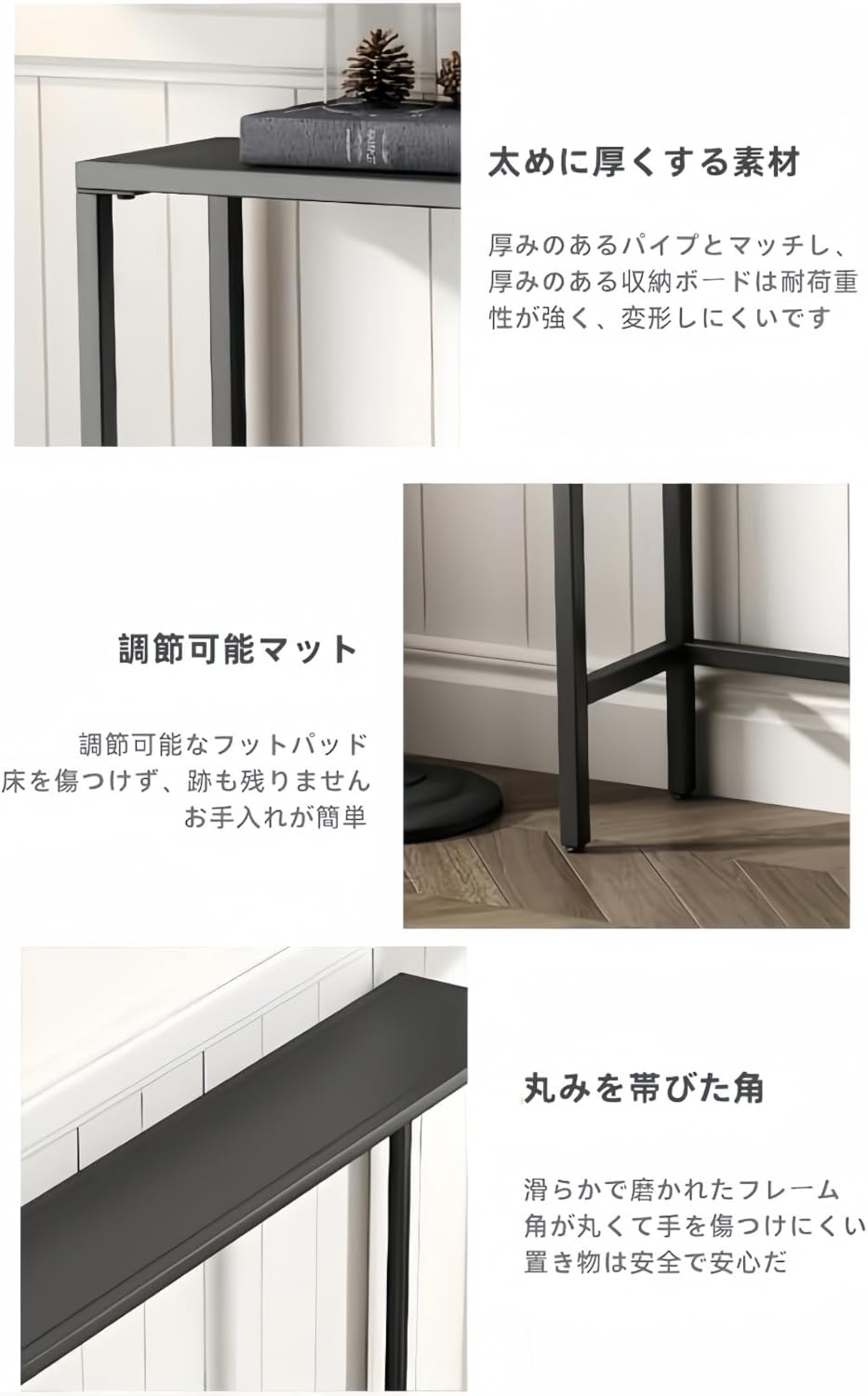 奥行き60 ロー テーブル 勉強机 簡単組み立て 奥行き60 ロー テーブル