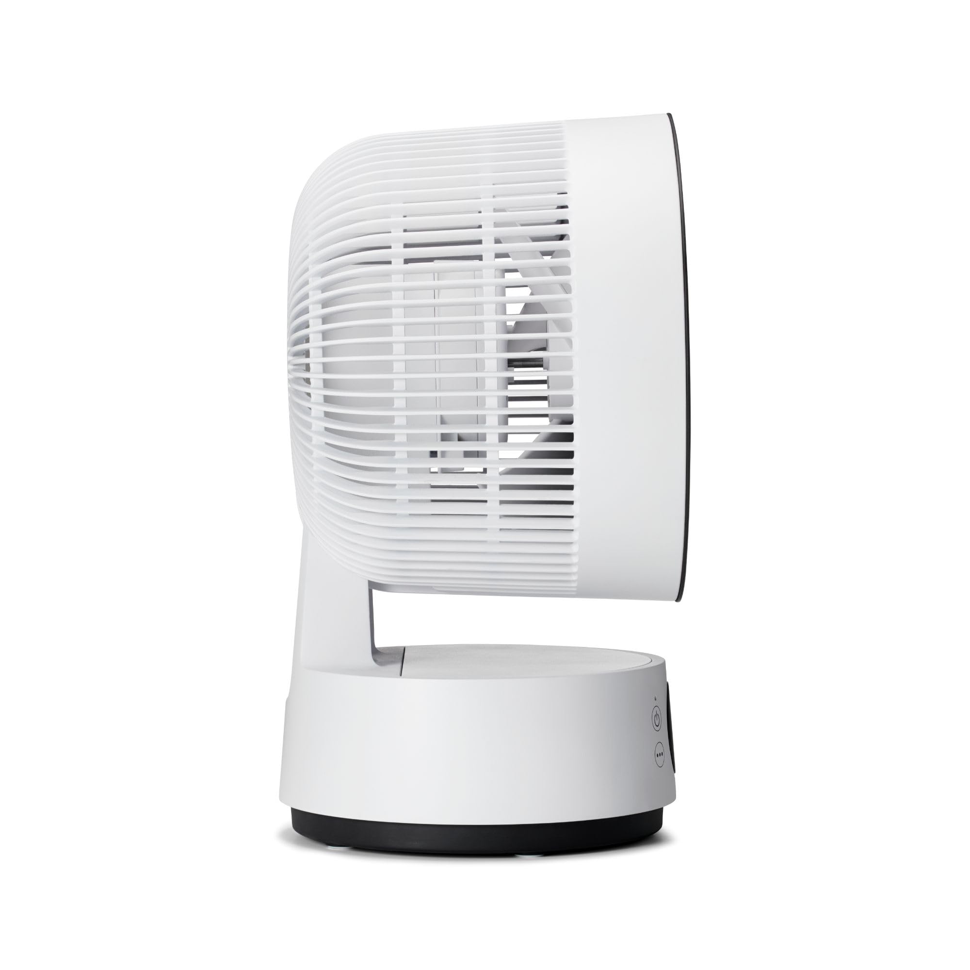 MeacoFan Sefte® 8", ventilador portátil con batería reemplazable, uso interior/exterior, silencioso, 12 velocidades, modo ECO inteligente, blanco compacto