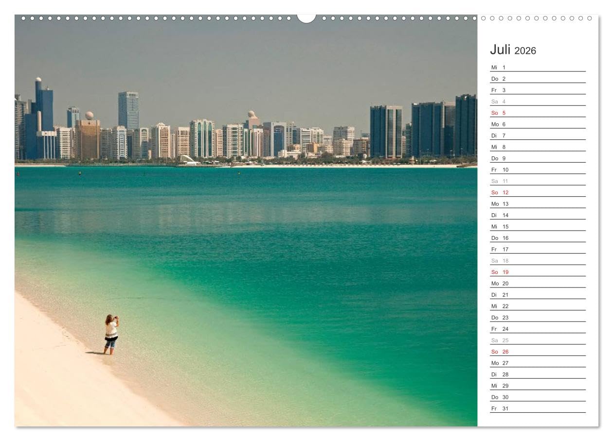 Skylines weltweit (hochwertiger Premium Wandkalender 2026 DIN A2 quer), Kunstdruck in Hochglanz: 13 urbane Ansichten von Skylines auf 5 Kontinenten (CALVENDO Orte)