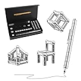 Magnetic Fidget Pen, Decompression Magnetic Fidget Toy Pen for ADHD Autism Fidget Pen, Fidget Pens for Adults Teens and Kids (Silver)