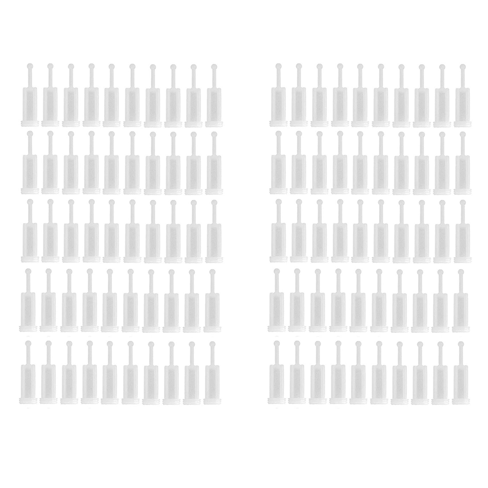 Jnchdghwa White 100Pcs Universal Tool Filters Fine Mesh, Disposable Feed Tool Paint Strainer Reduce Clogging