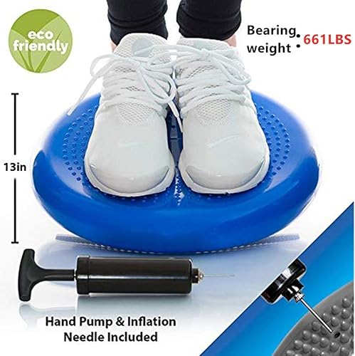 Miniatura 5 de Cojín de estabilidad inflada, cojín de equilibrio de yoga, cojín de asiento para aliviar el dolor, recuperación de suelo pélvico pospartum,