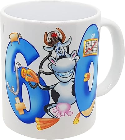 Mug Humour Tasse Joyeux Anniversaire De 60 A 69 Ans La Vache T As La Soixantaine Mug Humour Tasse Joyeux Anniversaire De 60 A 69 Ans La Vache T As La Soixantaine