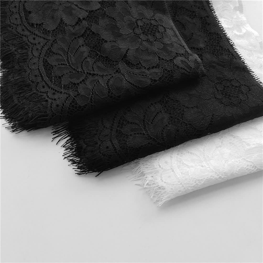 Ruban De Couture En Dentelle élastique Violet Ivoire, 3 Mètres, 31cm