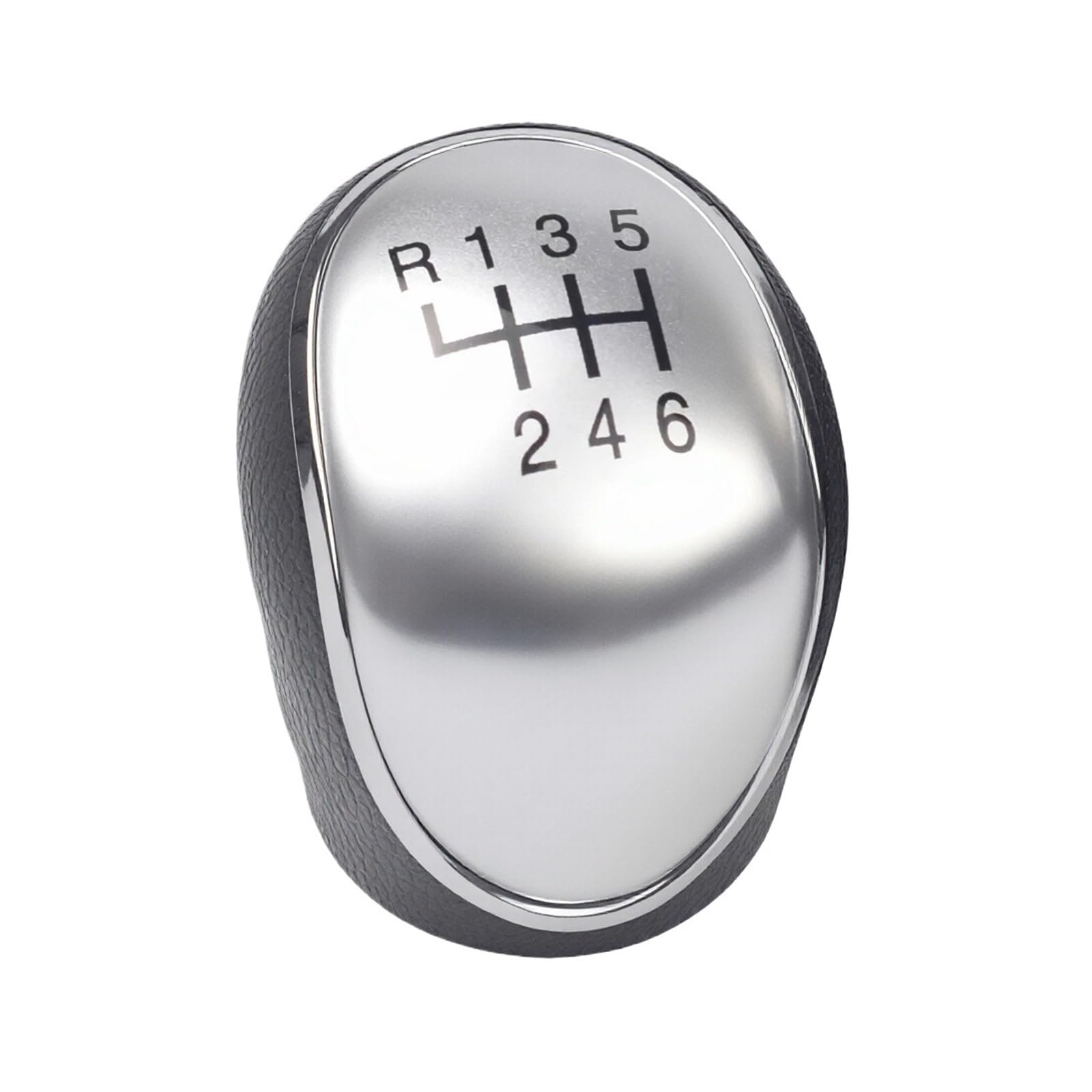 Qmtvfsrh Silver 6 Speed Car Gear Shift Knob 6 Speed For Hyundai For Ix35 2012-2016 Gear Shift Knob Car Auto Manual Shifter Lever Stick Head Handball(Silver 6 Speed)