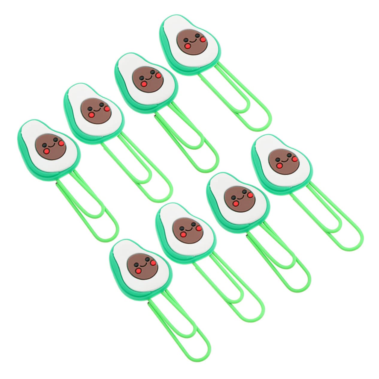 MAGICLULU 40pezzi Graffette Clip Per Documenti Decorative Per Scuola e Casa Graffette Creative Avocado