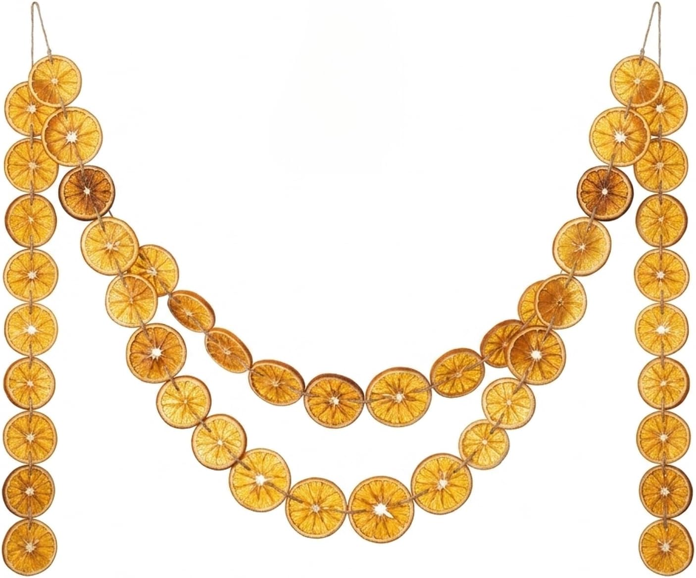 10 Ft Dried Orange Slice Christmas Fall Garland Fireplace Decoration
