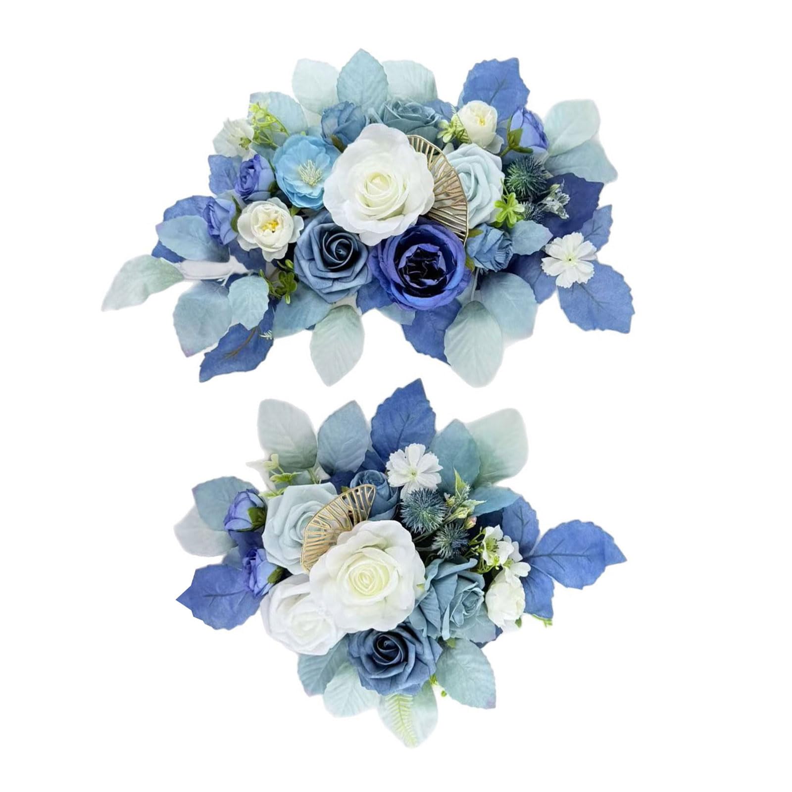 Mekalero Simulation Flower Artificial Silk Rose Bouquet for Wedding Artificial Flower Arrangement