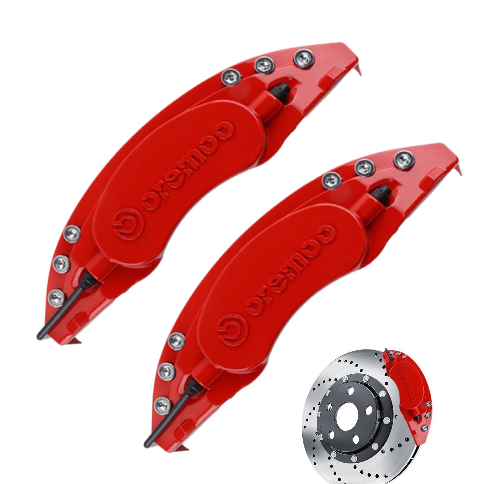 Cubiertas de pinza de freno de disco, cubierta de pinza de coche, decoración de piezas de repuesto, cubiertas de pinza de freno de disco de coche, accesorios delanteros y traseros para SUV