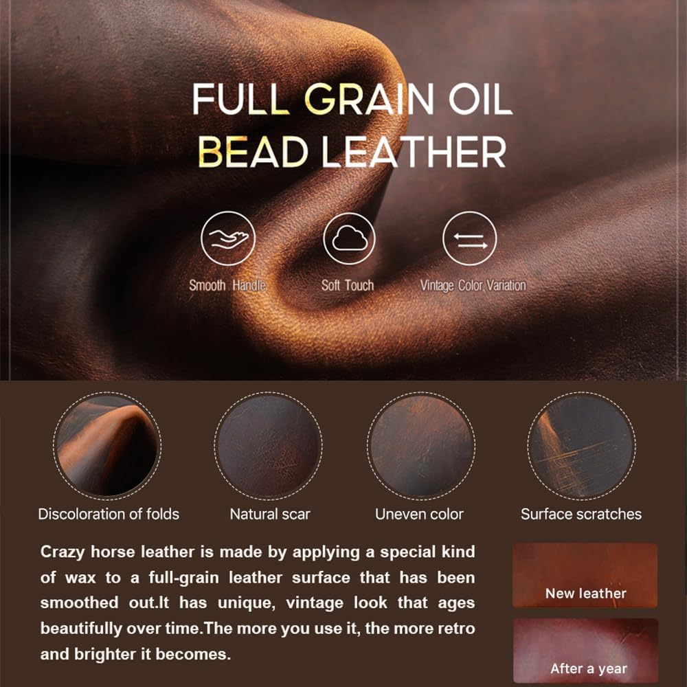 CONTACTS Full Grain Leather Watch Band Case Travel 12 Slot Watches Bands Box for Men Watches Strap Holder Storage Organizer Fits Most Watch Bands by Handmade