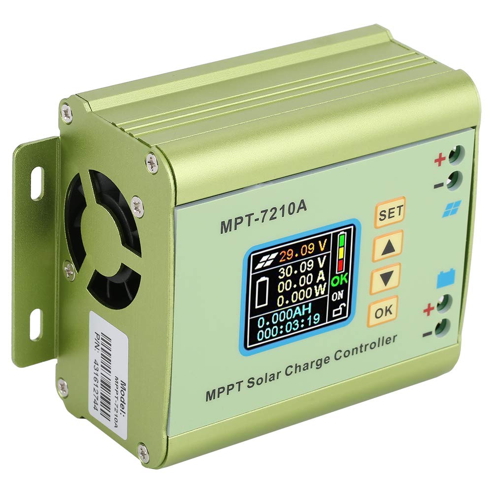 MPPT solarny regulator ładowania ze stopu aluminium MPT-7210A panel słoneczny regulator baterii z wyświetlaczem LCD 24 V / 36 V / 48 V / 60 V / 72 V