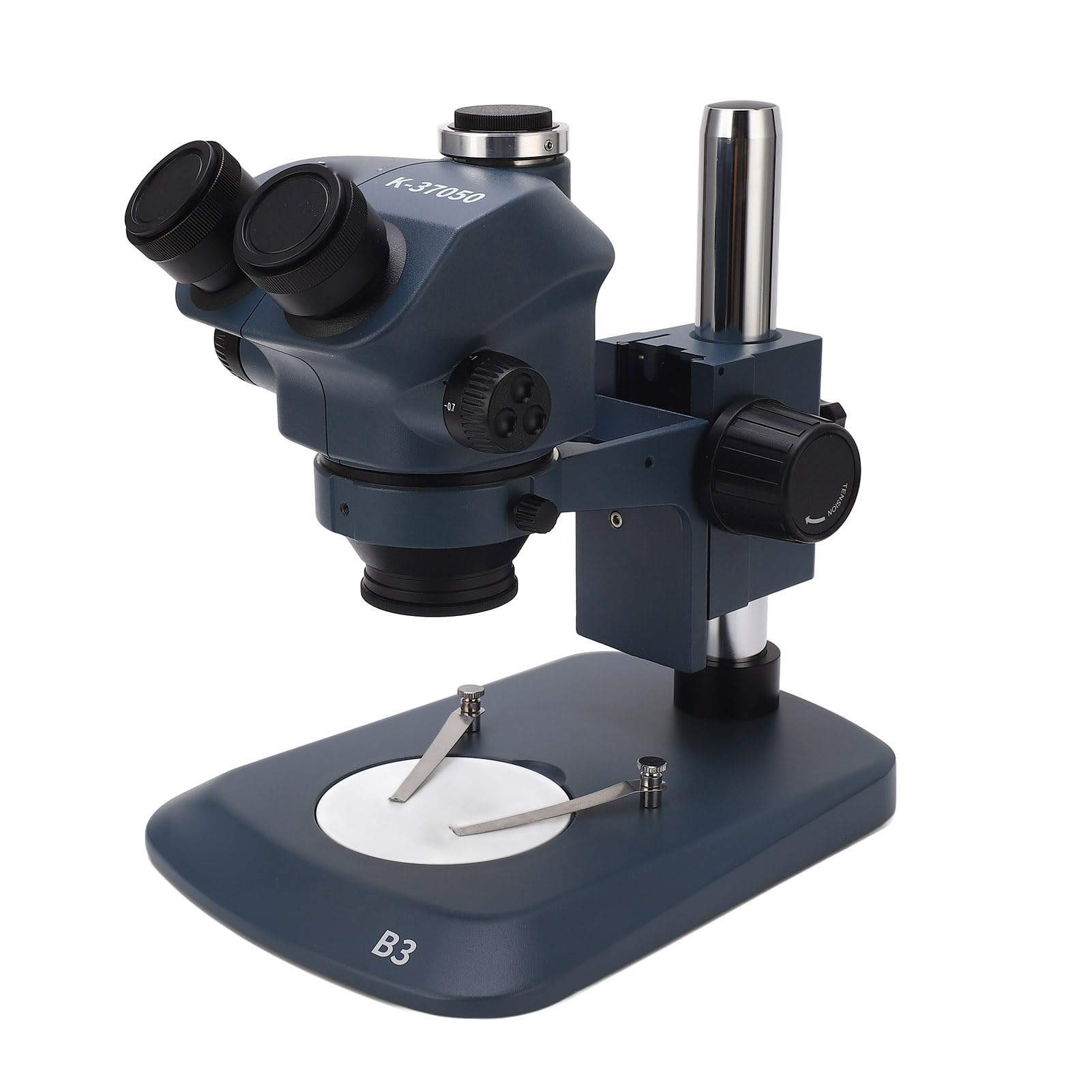 Trinocular Microscope, 7X to 50X Trinocular Stereo Microscope 0.5X 2X Auxiliary Three Objective Lens Confocal, Compound Trinocular Microscopes