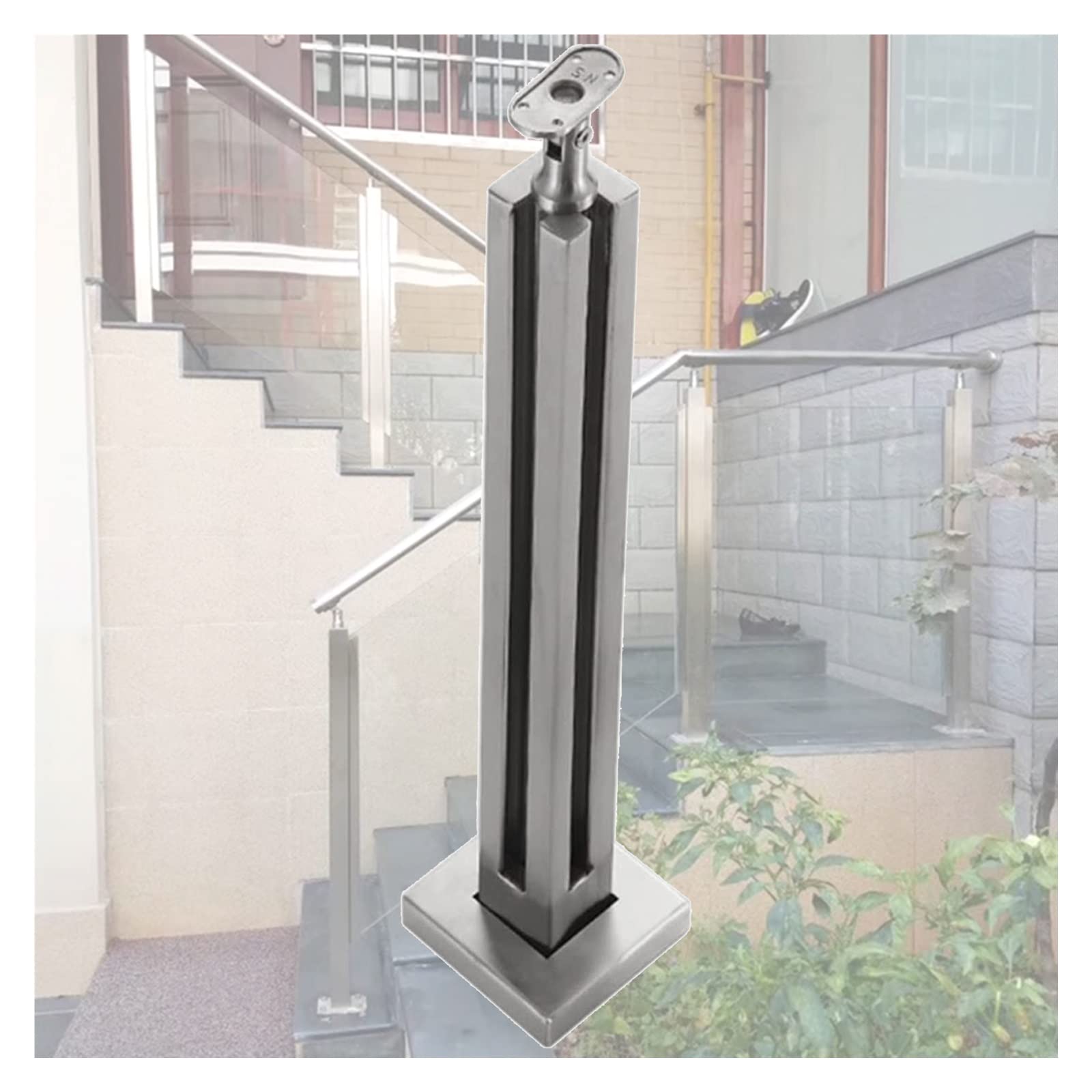 Kit de poteau de garde-corps en acier inoxydable intérieur extérieur hauteur 80 cm