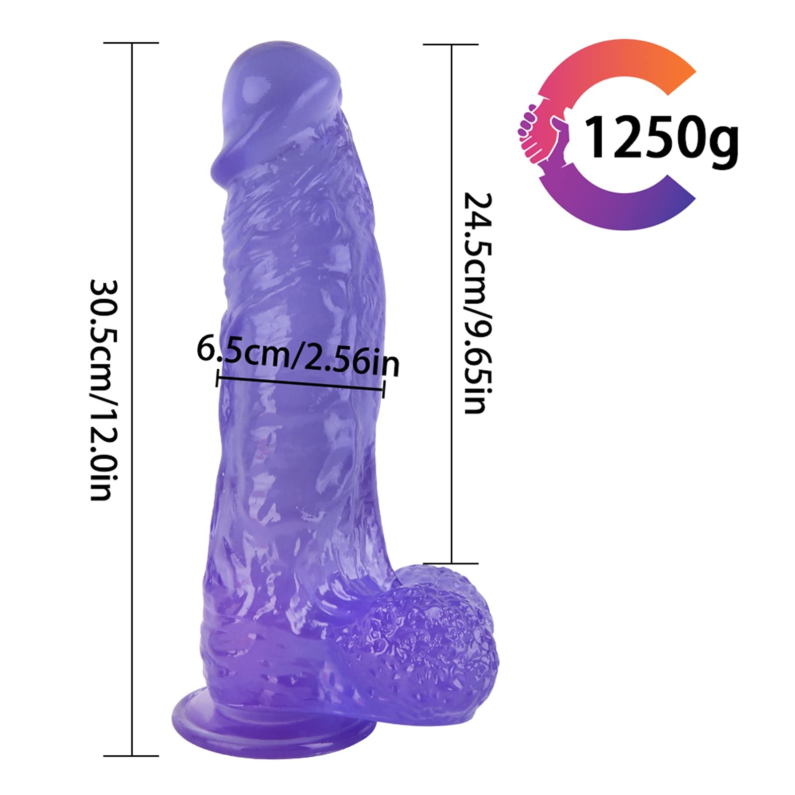 30.5 Dildo con cinturino, pene extra lungo in silicone con cinturino, dildo anale con ventosa forte, plug anale rimovibile, giocattoli sessuali for uomini e donne(Blue)