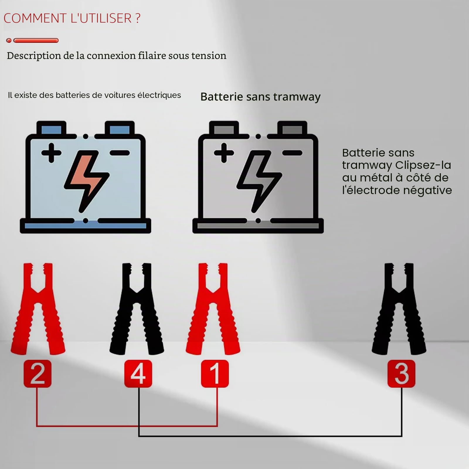 AUTOXBERT 2X 5M Câbles de démarrage KFZ LKW câbles de pontage câbles de démarreur chargeur de batterie