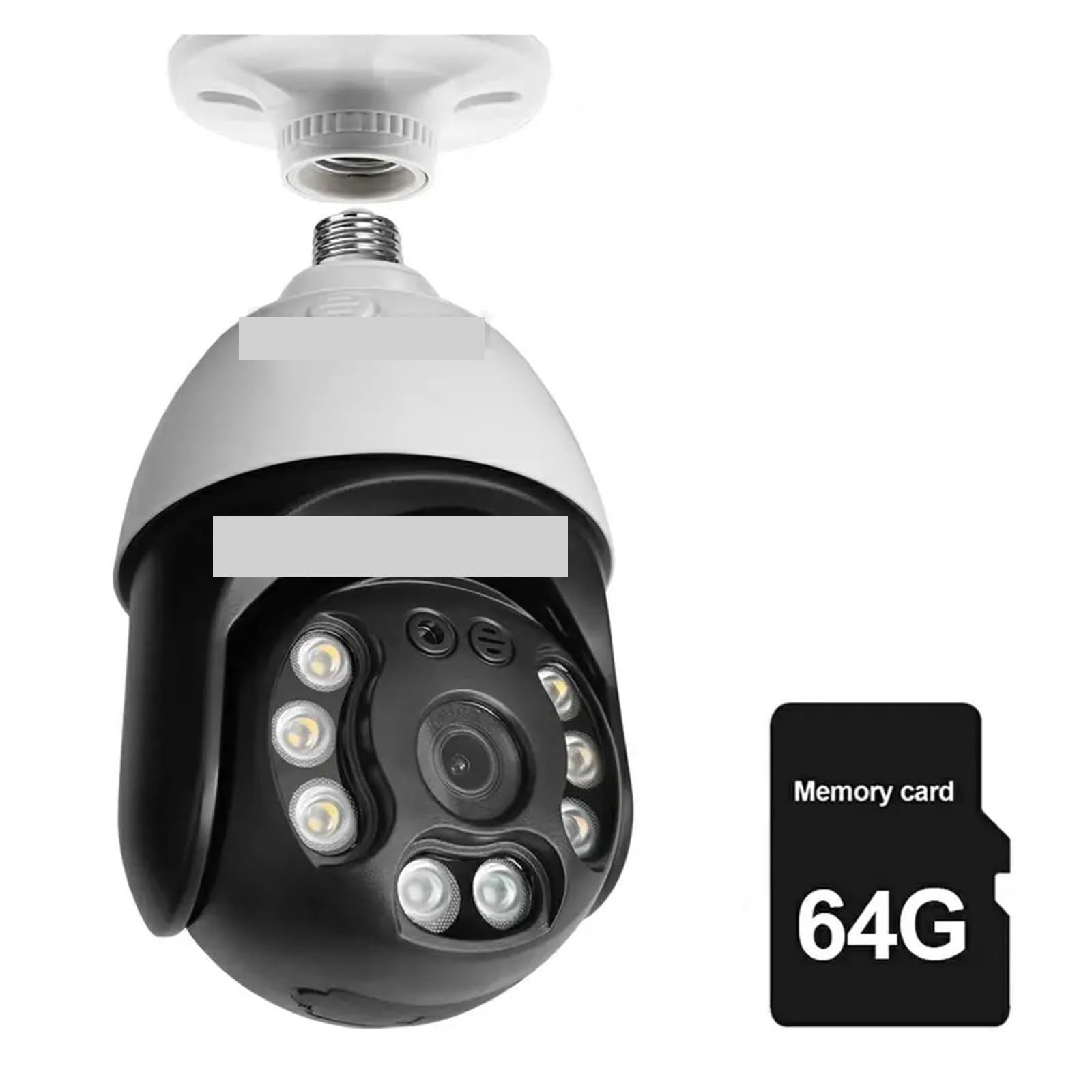 OSHPMBDLYFJ Tuya 5MP Wifi Bulb Camera Wireless CCTV Outdoor Video Surveillance Security Support NVR(4MP add 64G)