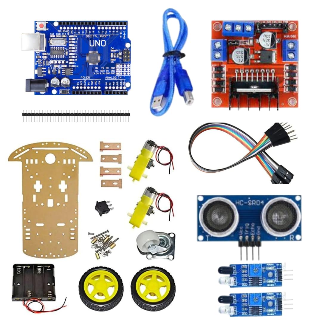 Robo Innovation 2WD kit || Line Follower || Obstacle Avoiding || Edge Detector || Human Follower (B0D7TP5JD3) Amazon Price History, Amazon Price Tracker