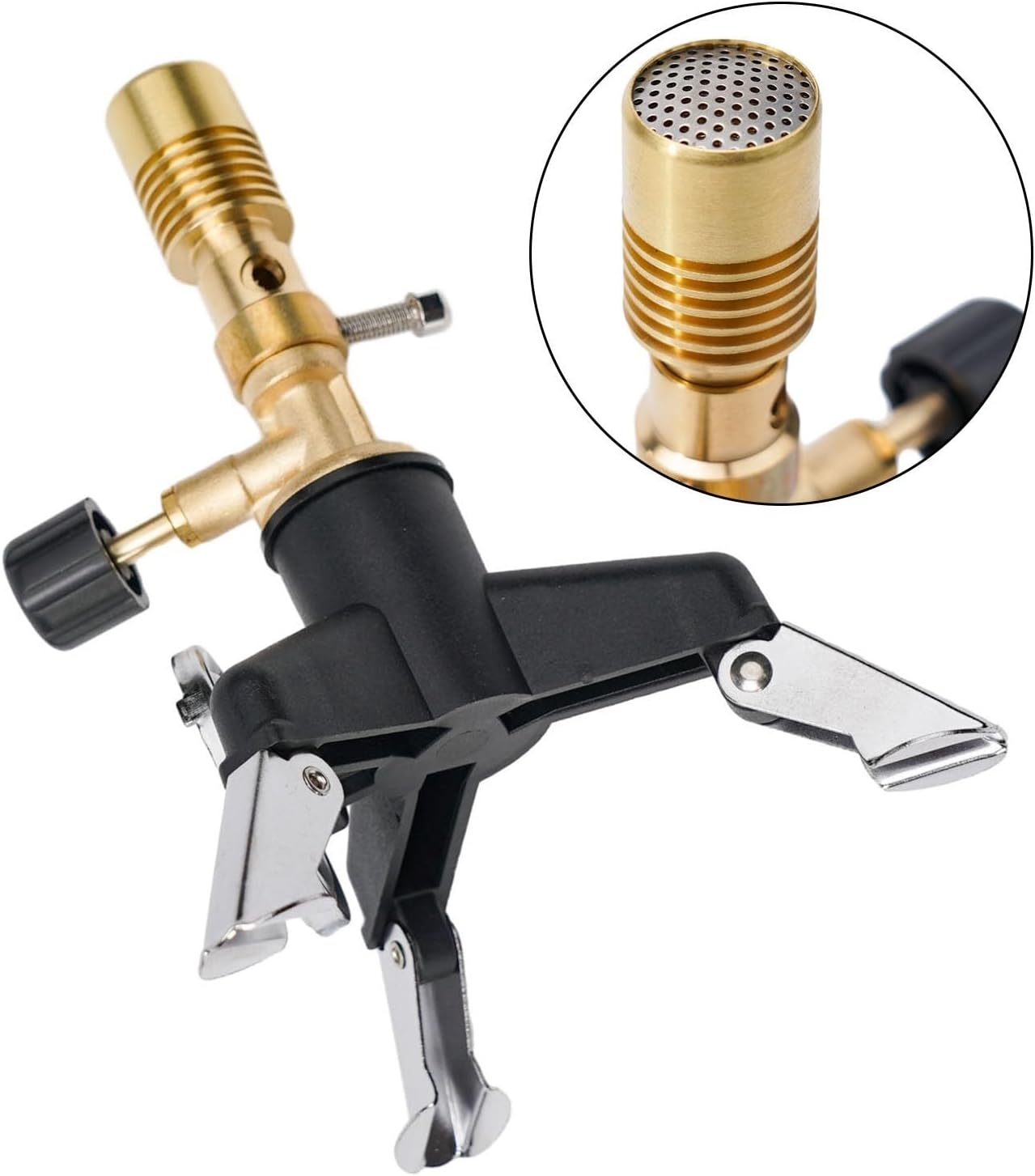 Portable Laboratory Bunsen Burner With Light Gas Controlled Flame And Heating In Scientific Use