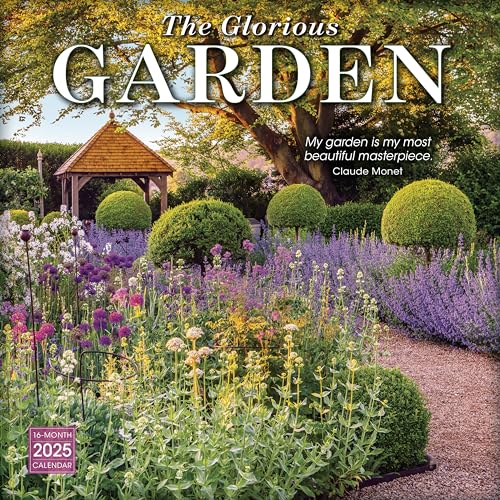 The Glorious Garden 2025 Wall Calendar, 16-Month Nature Calendar,...