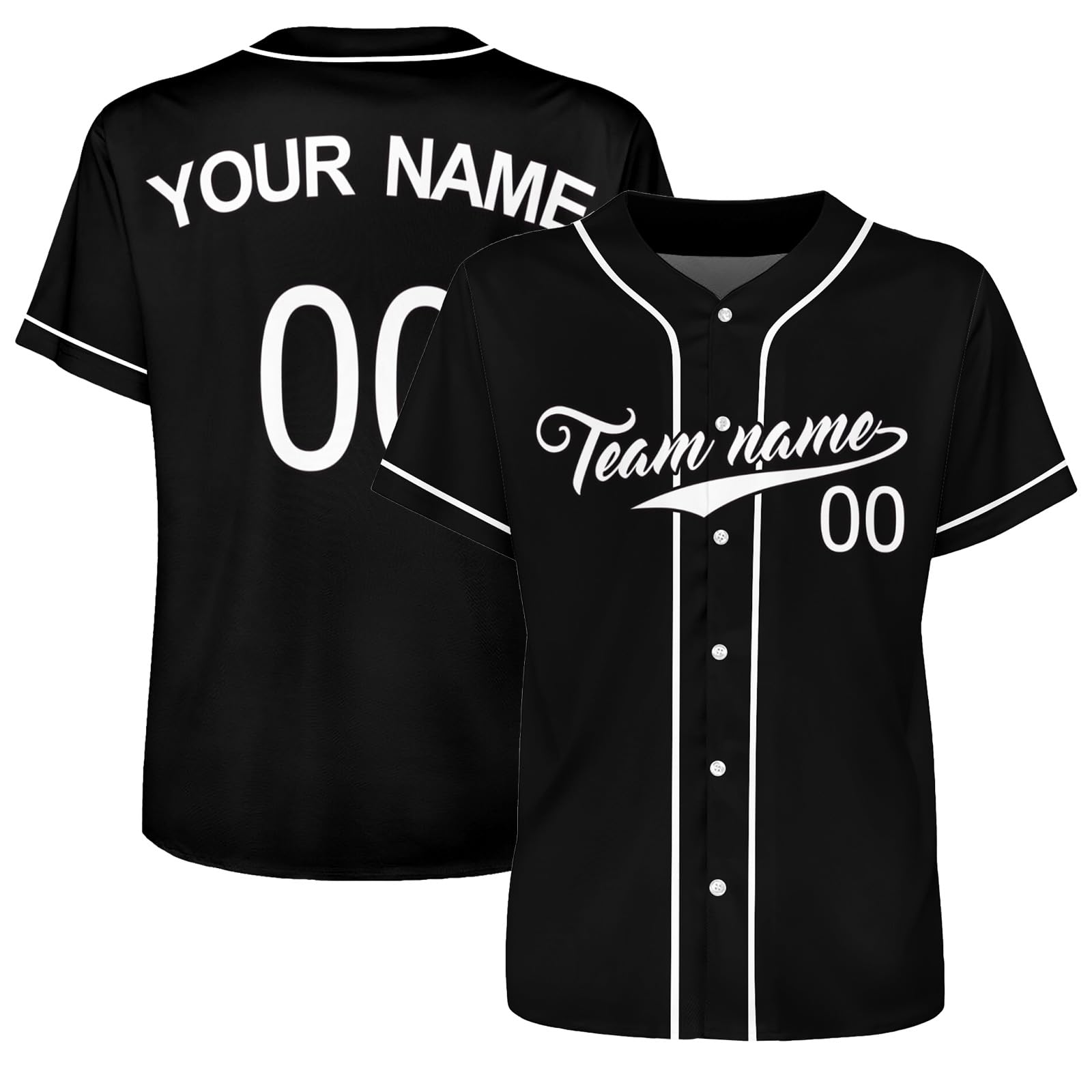 Custom Baseball Jersey Personalized Baseball Jersey Customize Tee Shirt Sports Fans Print Name Numbers for Women/Men/Boys