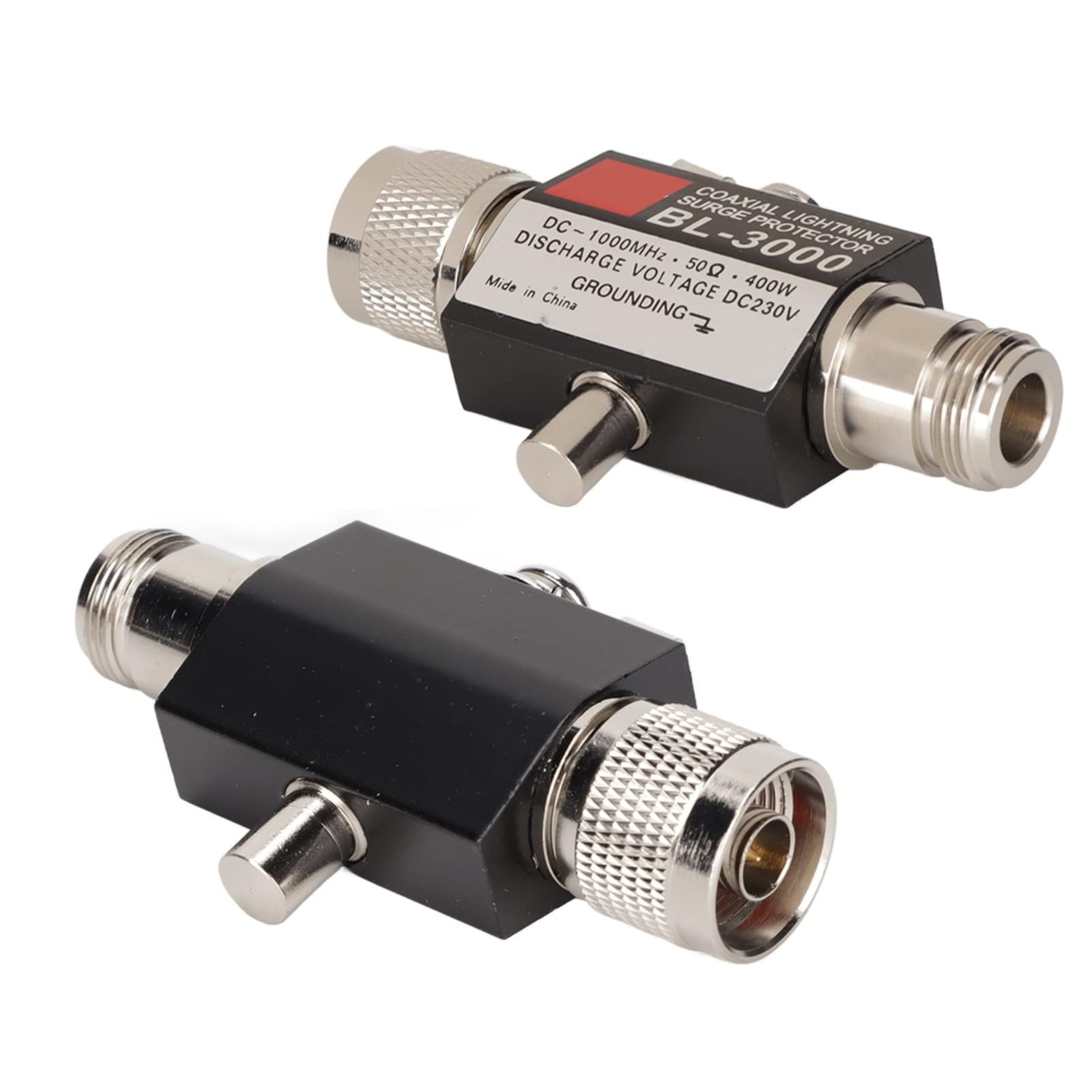 Dpofirs Scaricatore Coassiale da 400 W Protezione Contro Le Sovratensioni da N Femmina a N Maschio Scaricatore DC ~ 1000 MHz Protezione Scaricatore