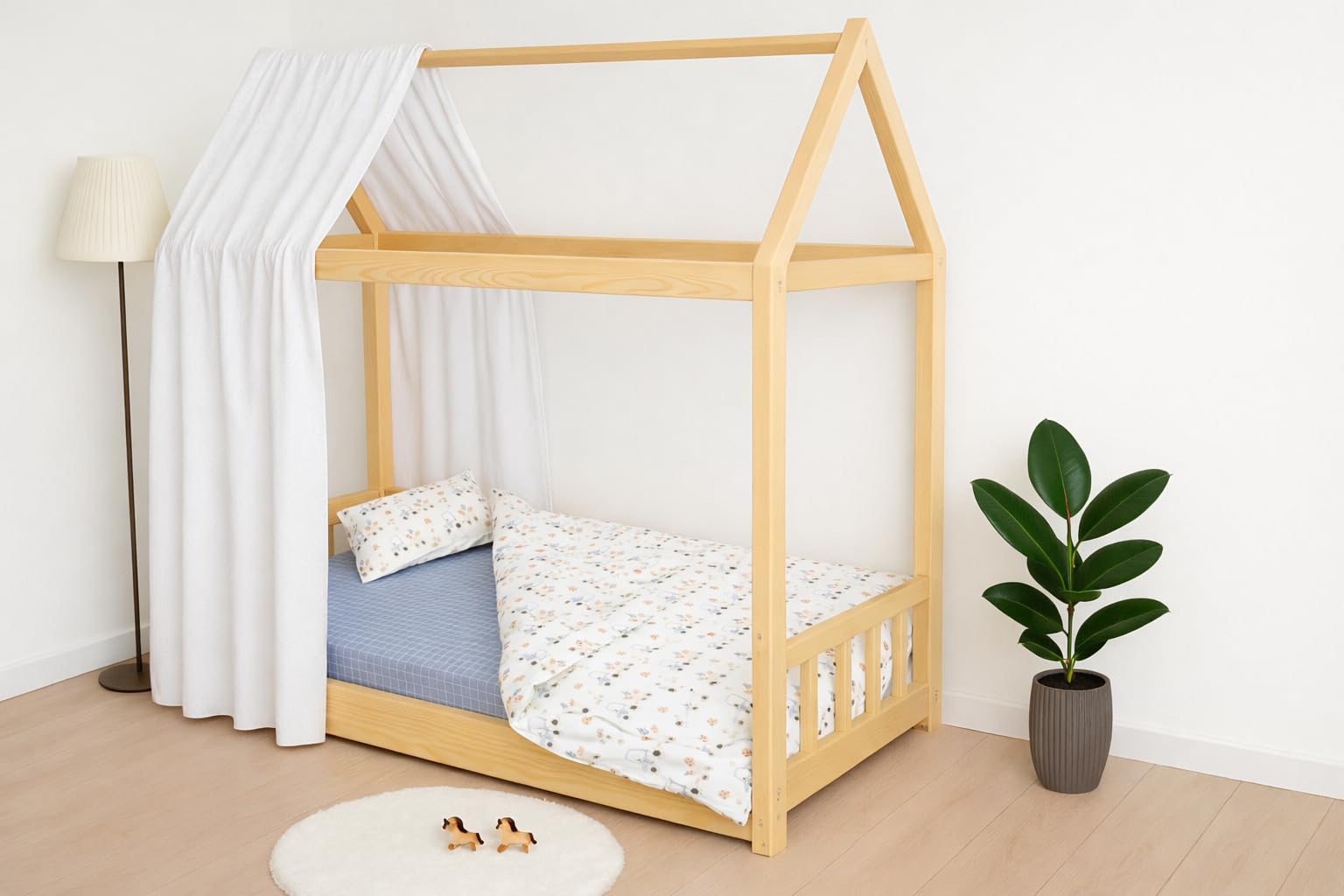 Spannbettlaken 80x160 cm (100% Baumwolle) + Bettbezug 120 x 170 cm + Kissenbezug für Kinder 40x60cm (Traktor, Bettwäsche 80x160 cm (3 Stück))