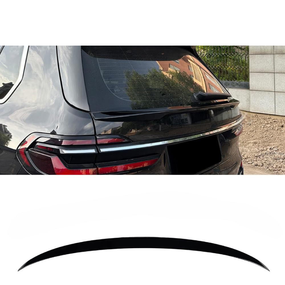 WENINETIES Car Spoiler Rear for BMW X7 G07 2019-2023, Sedan Rear Trunk Boot Lip Wing Spoiler, Rear Wing Spoiler Trim Cover,Glossy Black