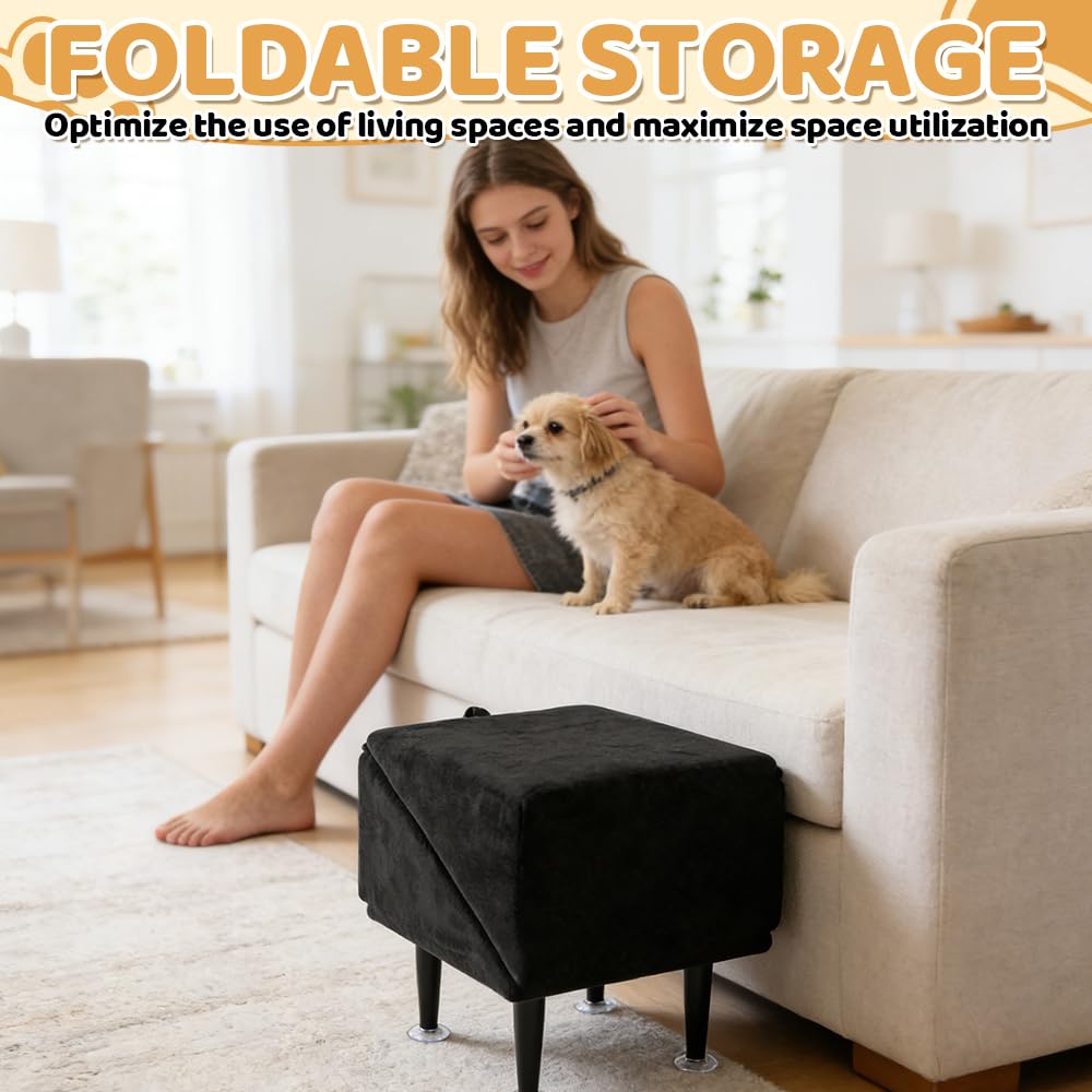 Rampa plegable para perros, antideslizante, resistente al desgaste, para sofá, cama, sofás, escaleras para perros para mascotas pequeñas y medianas