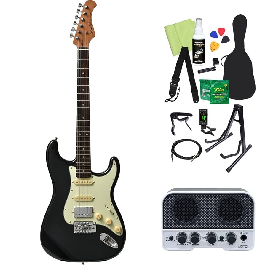 エレキギター ブラック　バッカス　RSM Amazon | バッカス BACCHUS BST-2-RSM/R BLK エレキギター