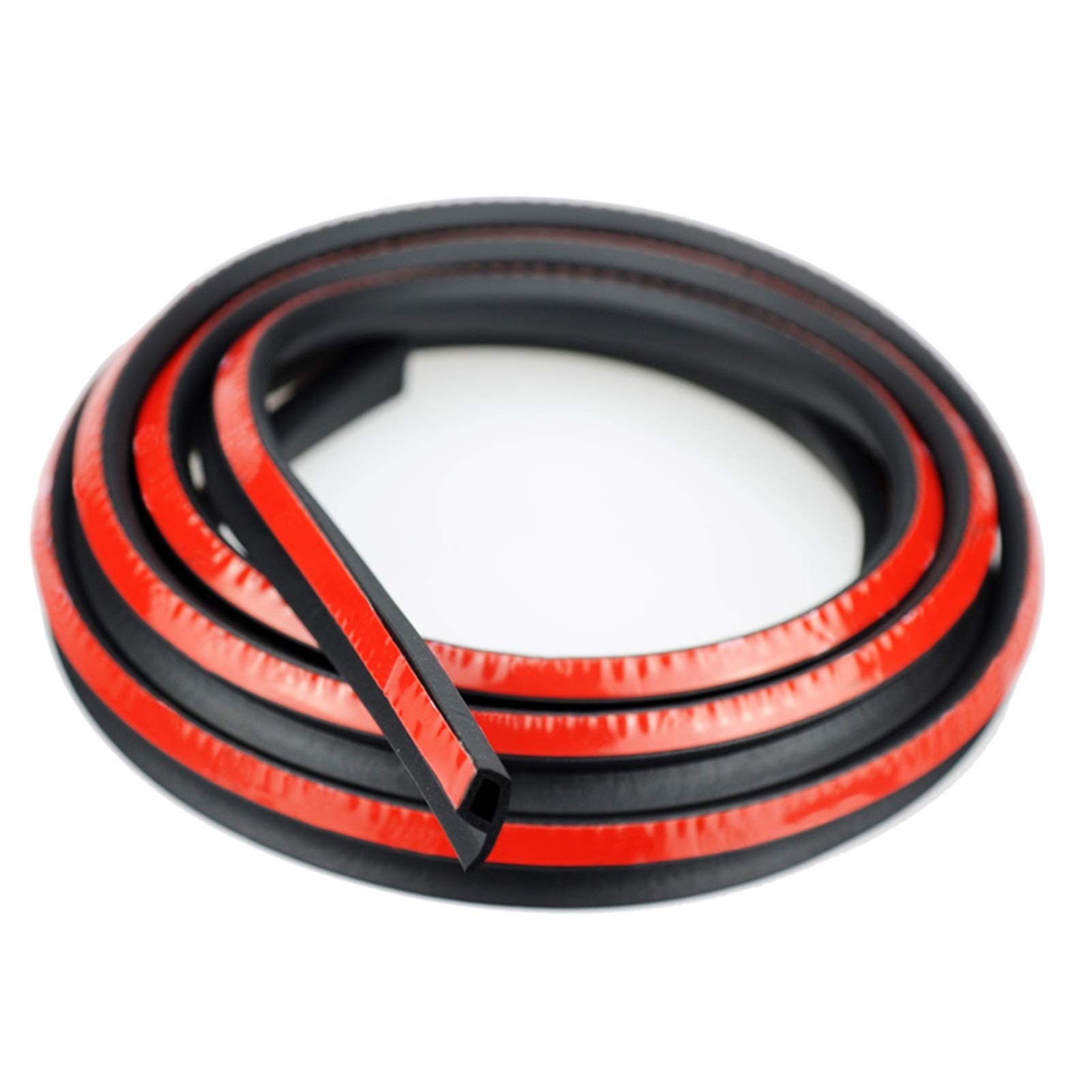 Guarnizione Isolante Per Porte E Finestre, Guarnizione In Guarnizione In Gomma Per Porte Tipo D Guarnizione Per Portiere Auto Striscia Sigillante Autoadesiva 6 M X 2 Pezzi D Nero 88662235 - Foto 2