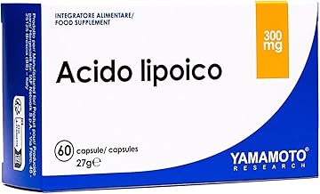 YAMAMOTO RESEARCH Acido Lipoico 60 Capsule, Integratore Alimentare Antiossidante che Apporta 200 mg di Acido Lipoico per Capsula, Protegge le Cellule dallo Stress Ossidativo