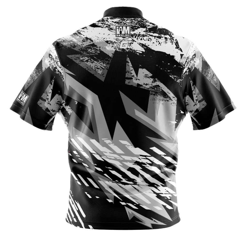 Logo Infusion Dye-Sublimated Bowling Jersey (Sash Collar) - I AM Bowling Fun Design 2032-MT - Motiv (Small) Multicolored