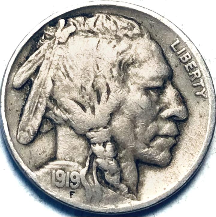 1919 P Buffalo Indian Nickel Very Fine