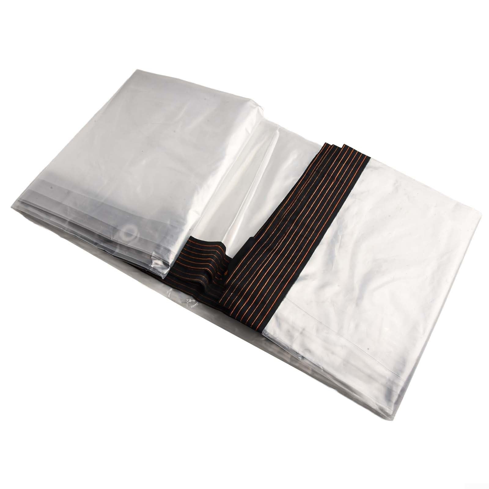 Glomc Transparent Heavy Duty Pvc Tarp 2X3M Weatherproof Cover With Reinforced Grommets For Rv Terrace Barn For Transporter And Garden Plants Shielding(2 * 3)