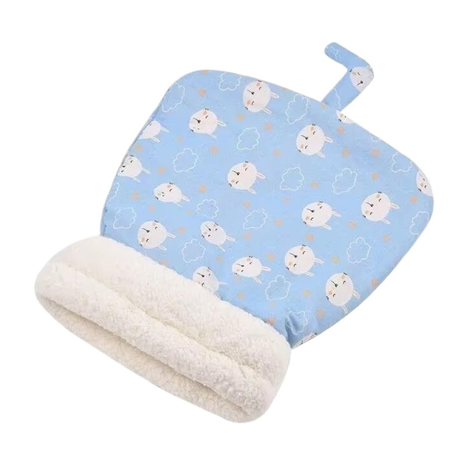 Sac de couchage pour chat bleu nid chaud et rembourré pour le sommeil de votre animal