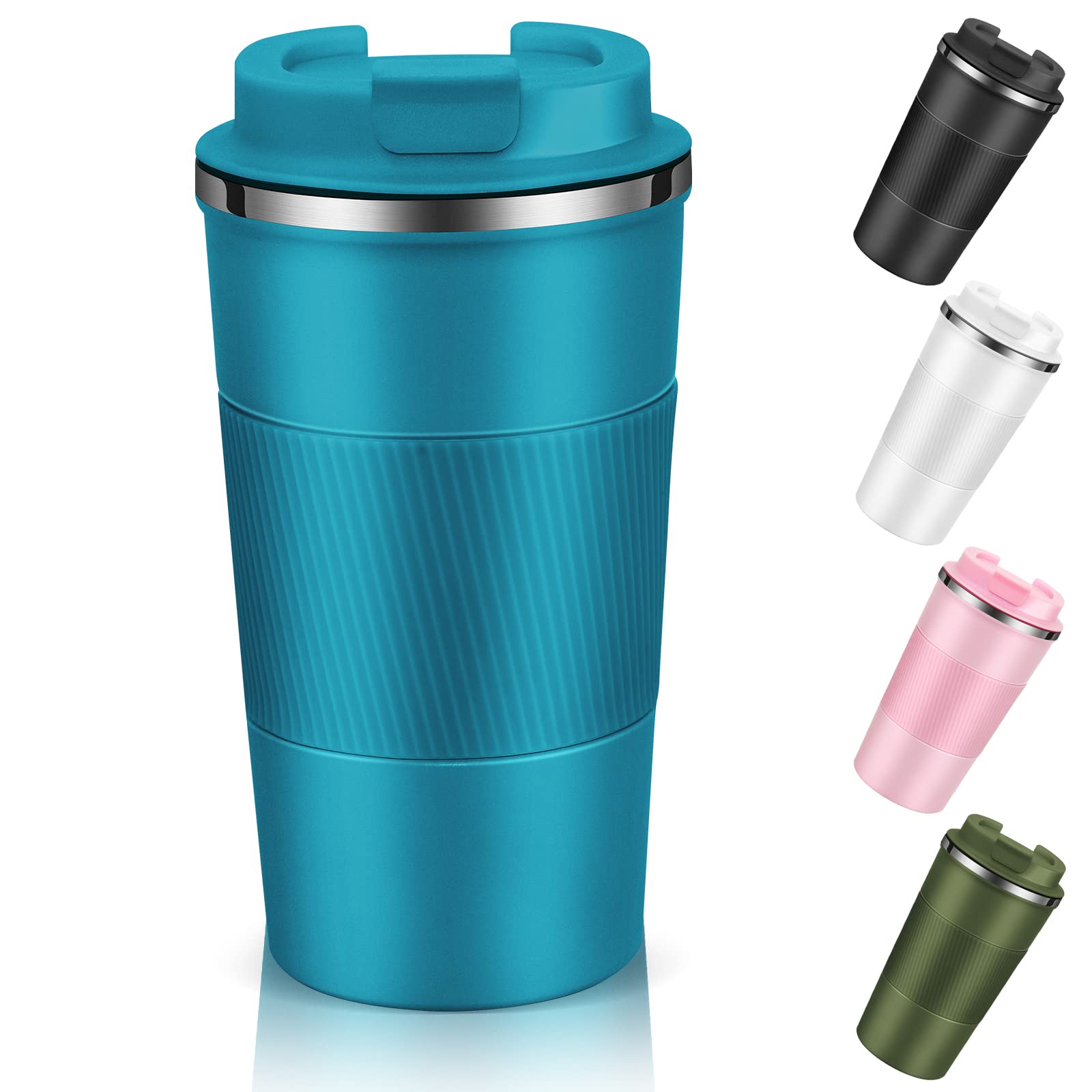 Dycietx Travel Mug with Leakproof Lid, Insulated Reusable Coffee for Hot&Cold Drinks/Tea