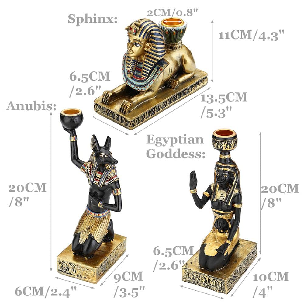 Amazon.co.jp: コレクション樹脂の置物キャンドルホルダーレトロ古代
