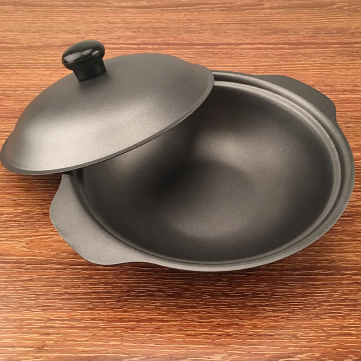 Gusseiserner Schmortopf 20cm mit Deckel Kleiner Reistopf für Geschmortes Hähnchen Hitzebeständig und Energieeffizient Topf für Eintöpfe und Aufläufe