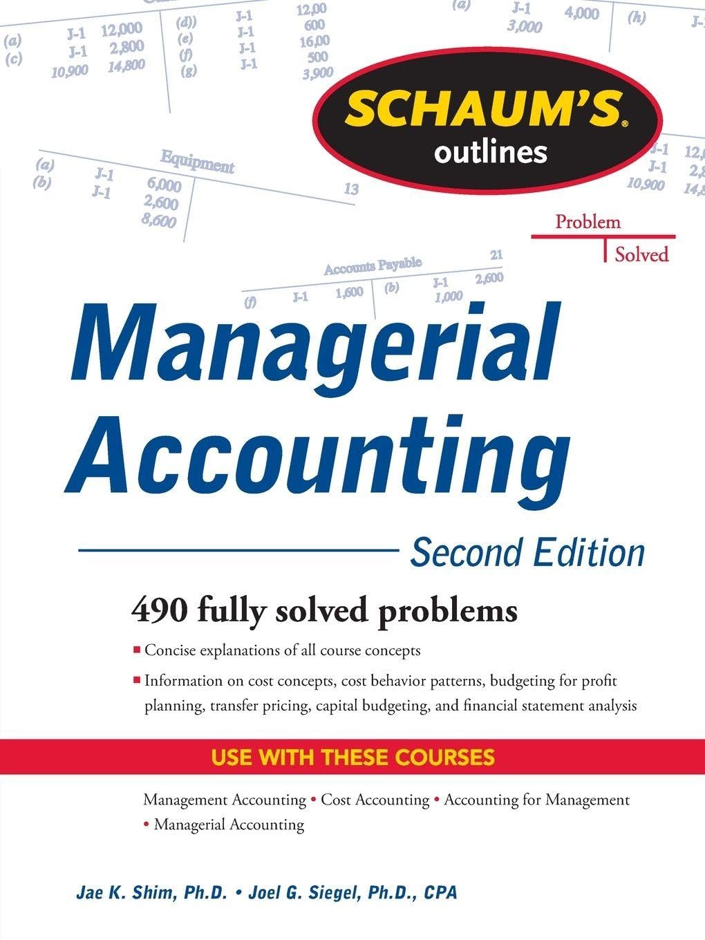Schaum's Outline of Managerial Accounting, 2nd Edition