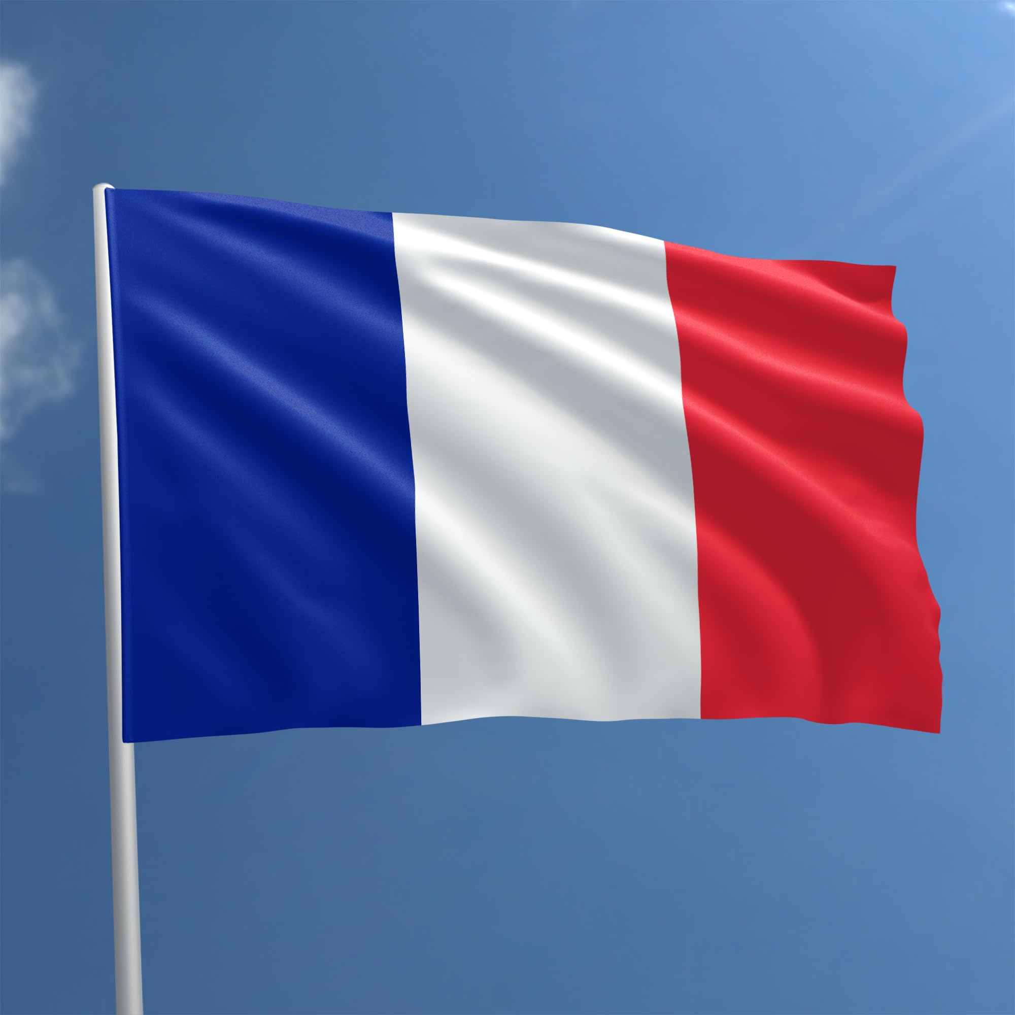 LaBlanc - Bandiera francese con 2 occhielli in metallo, resistente alle