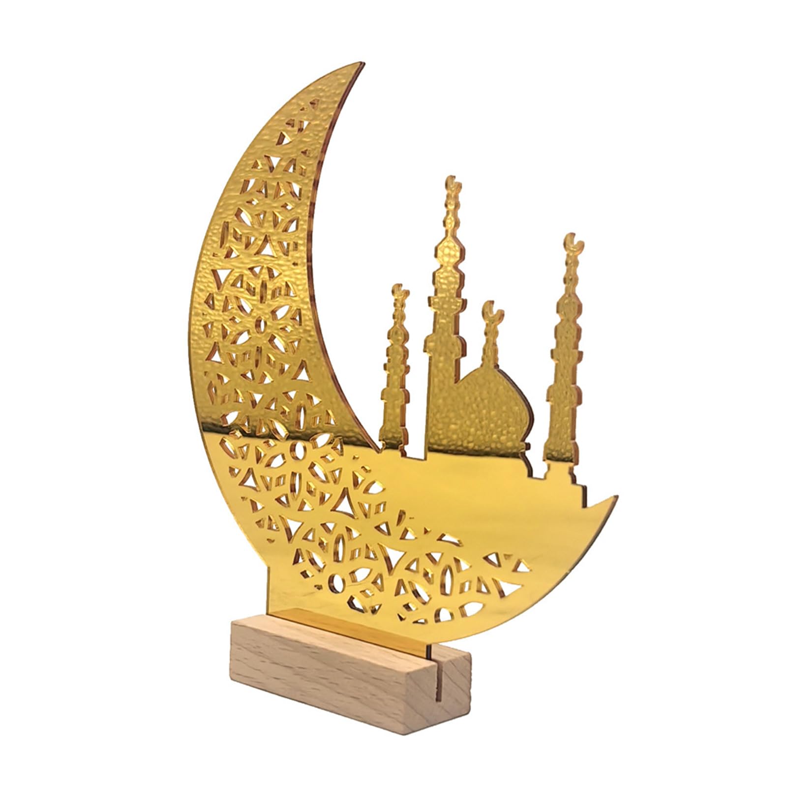 Elnwnnkc Ramadans Desktop Ornament Eid Mubaraks Acrylic Table Decoration for Home Celebration Islamics Festival Party Supplies Islamics Festival Party Supplies