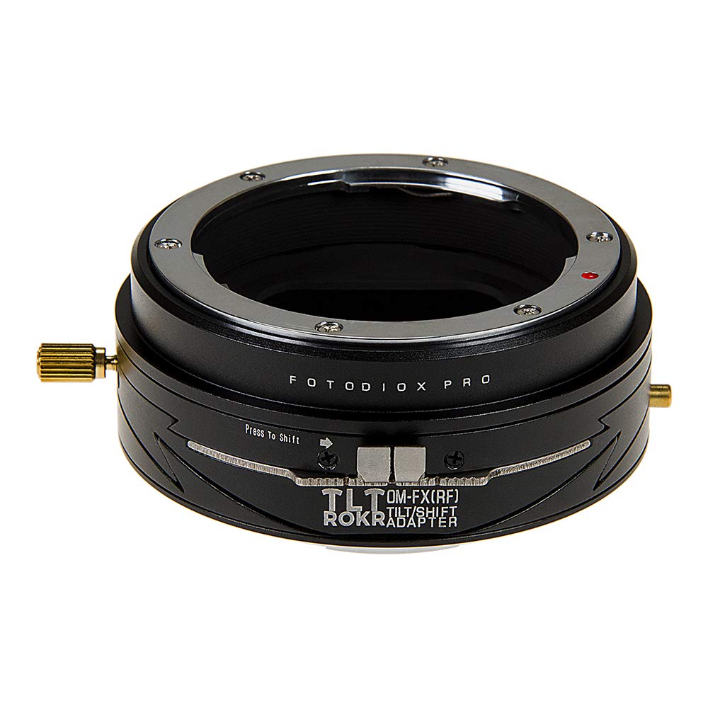 Fotodiox Pro TLT ROKR Tilt/Shift Lens Mount Adapter Compatible with Olympus OM 35mm Film Lenses to Fujifilm X-Mount Cameras