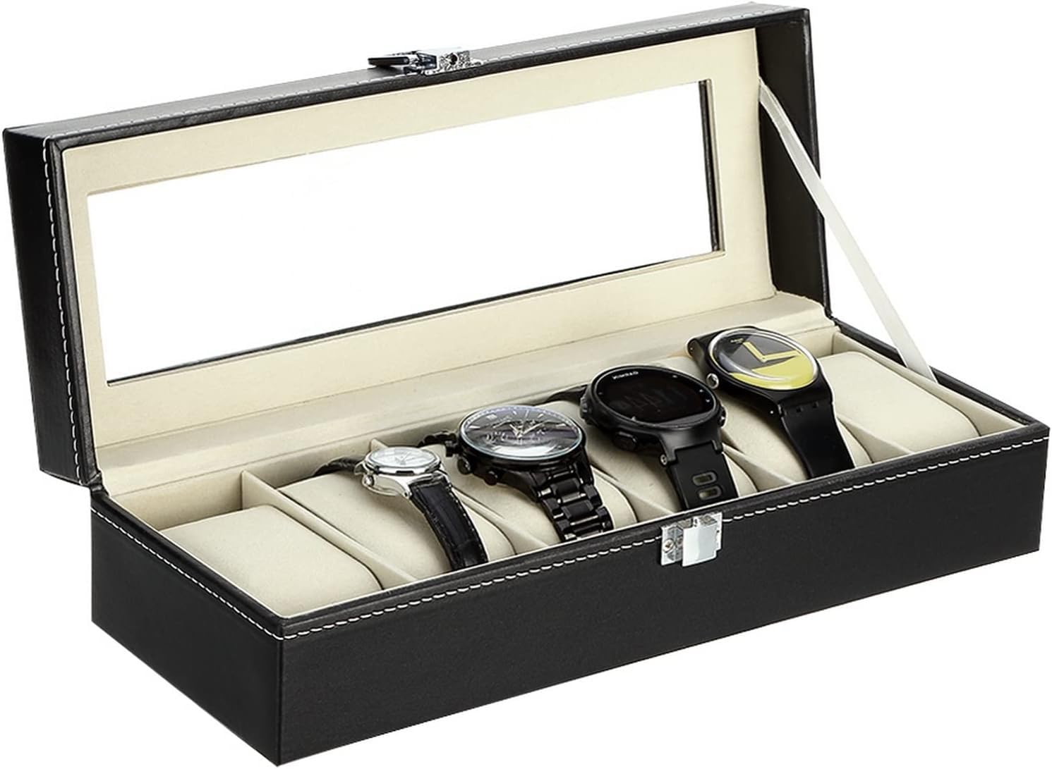 Right Products PU Leather Watche Box 6 Slots Watch Display Storage Box PU Jewelry Collection Case Organiser Holder (Model 1) (B0CQTJ8PW1) Amazon Price History, Amazon Price Tracker