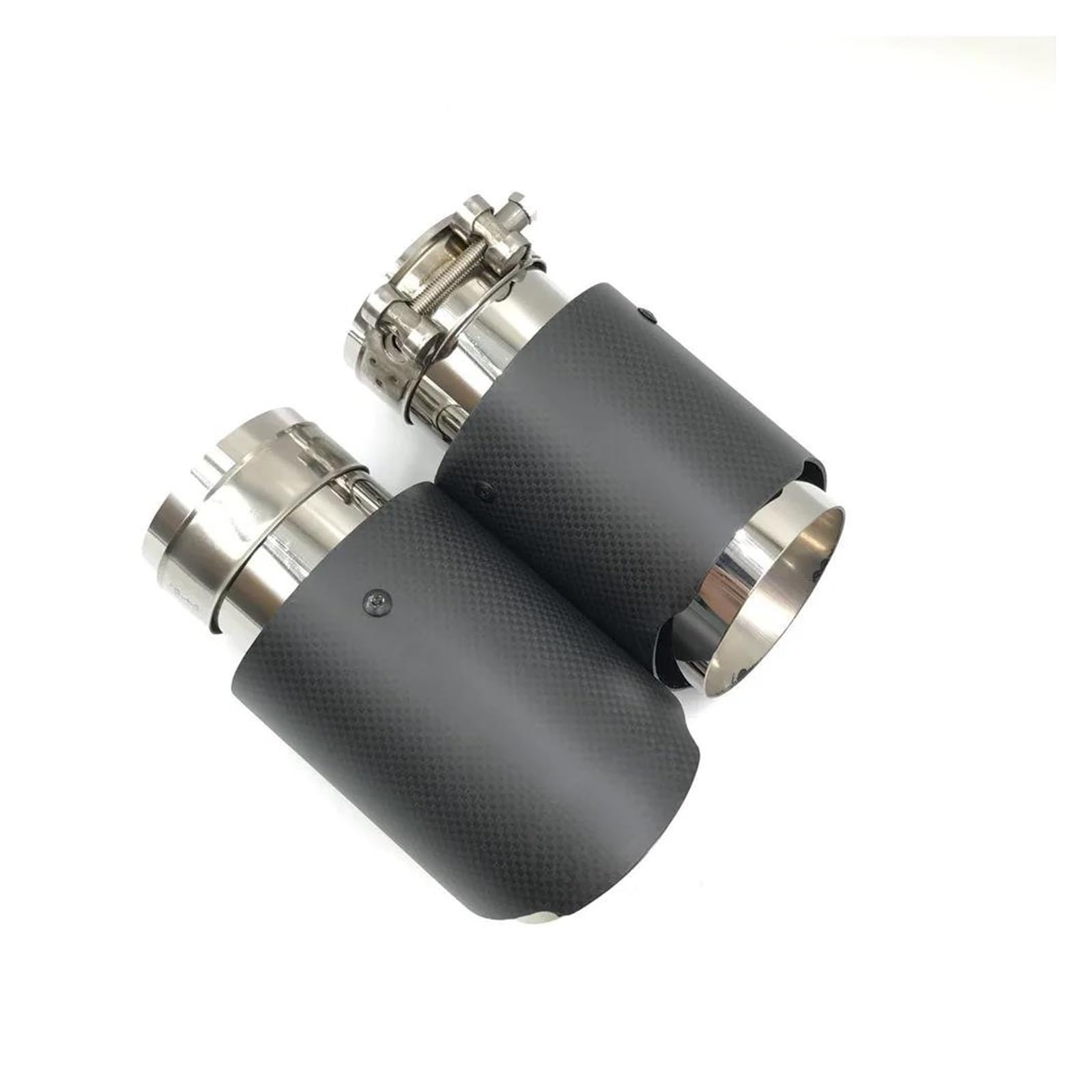 Tuyaux D'échappement Pour Bmw 1 Pièce Système D'échappement Voiture Carbone Mat Pointe Silencieux Tuyaux Queue Universel Sablage Tuyau D'échappement Acier Inoxydable Embout Échappement