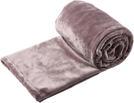 Battery Operated Heated Blanket Throw, Pink, 71"x32"