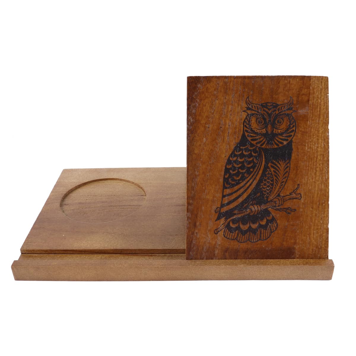 Nicear Small Reading Book Stand Triangle Book Holder Short Premium Wooden Valet Simple Bookshelf For Bedroom Bedside Table Office Desk Library Or Table Decoration
